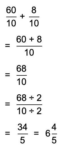 What is the sum of the following equation? 8/10+60/10=-example-1