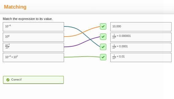 Match the expression to its value.​-example-1