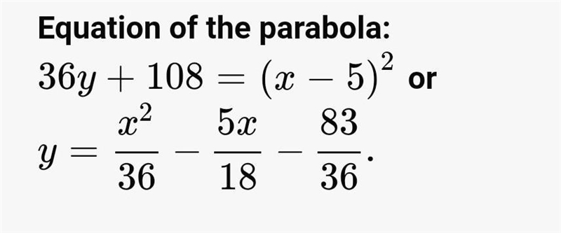 Pls help me answer this :,( What is the equation of the quadratic graph with a focus-example-1