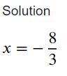 Please solve 6 - 3x = 14-example-1