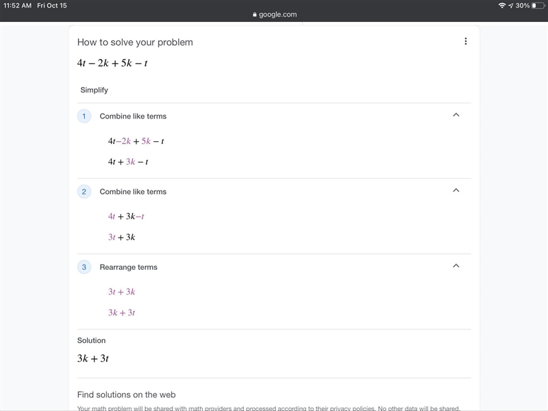 Simplify;4t-2k+5k-t? Help-example-1