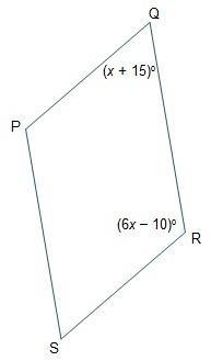 What are the measures of angles P and S? ∠P = 20°; ∠S = 160° ∠P = 40°; ∠S = 140° ∠P-example-1