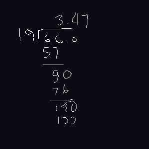 What is the long division answer for 19 on the outside (left) and 66 on the inside-example-1