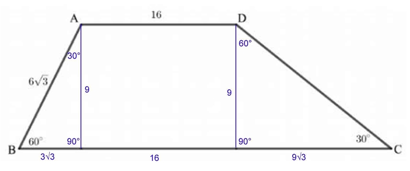 What is BC in simplest radical form-example-1