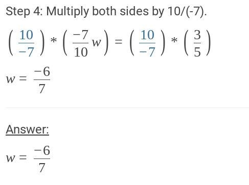 -1/2w - 3/5 = 1/5w what is w-example-2