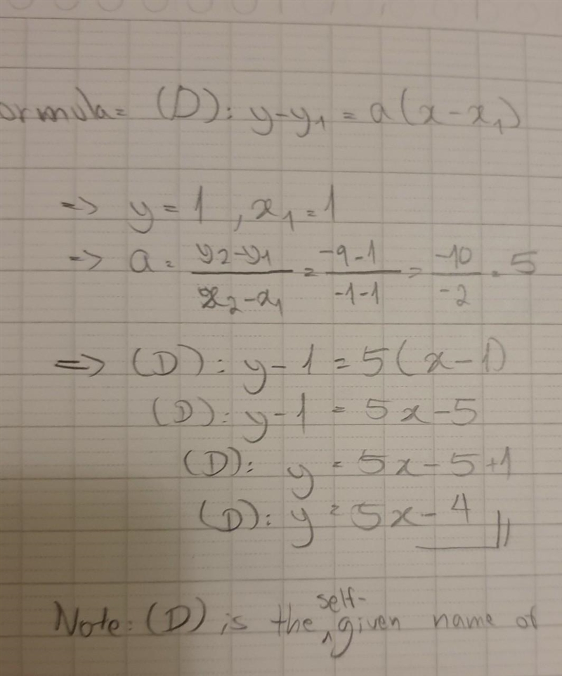 What is the slope of the line which passes through (1,1) and (-1,-9)-example-1