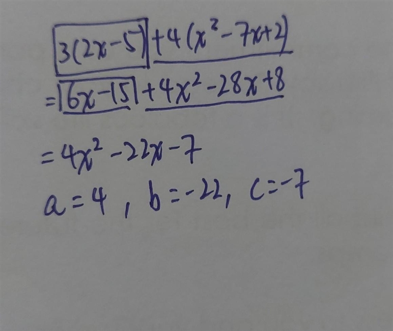 Express the polynomial expression in the form for integer values of a,b, and c.-example-1