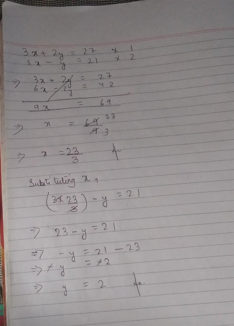 Solve the simultaneous equations-example-1