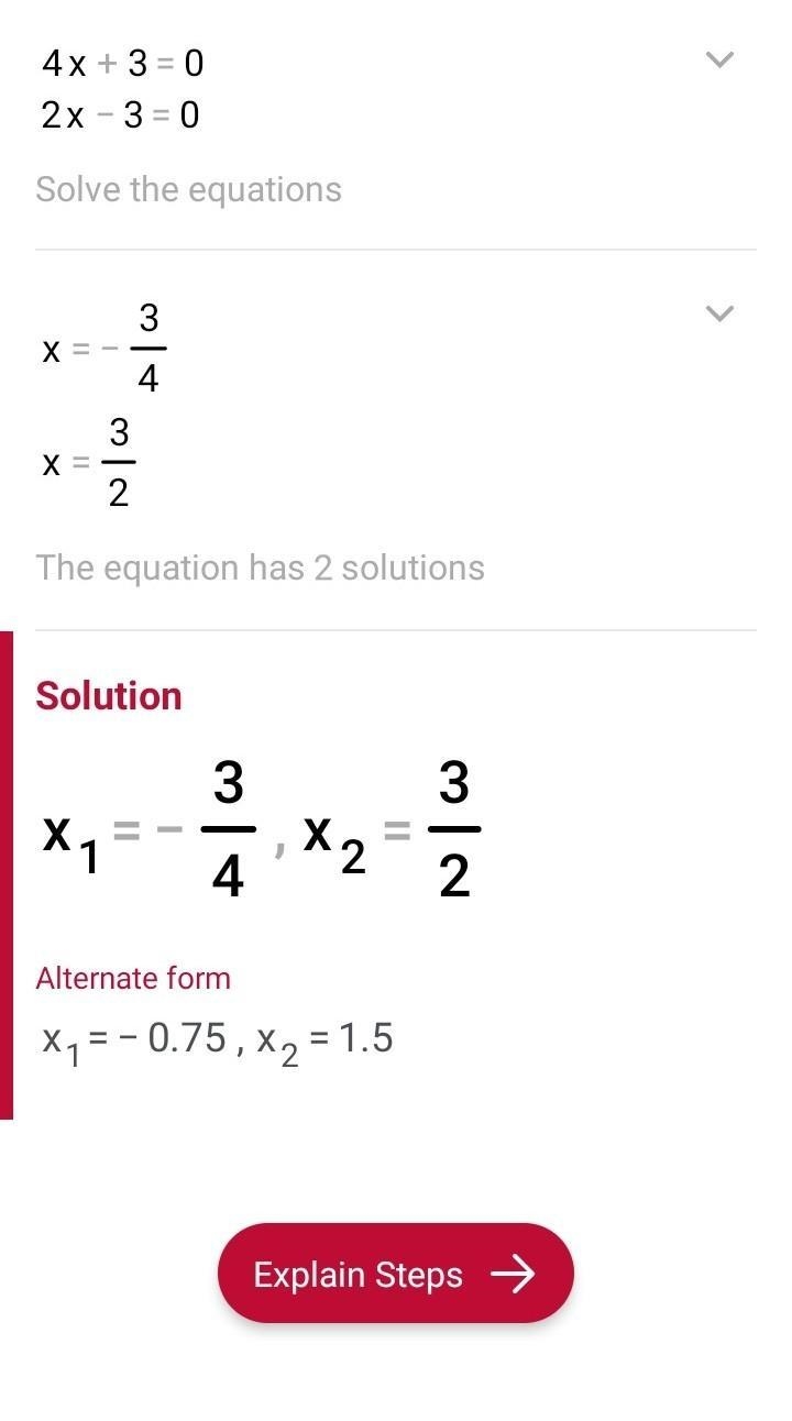 Solve each quadratic equation by factoring. Show steps pls 8x^2 - 4x = 2x +9-example-2