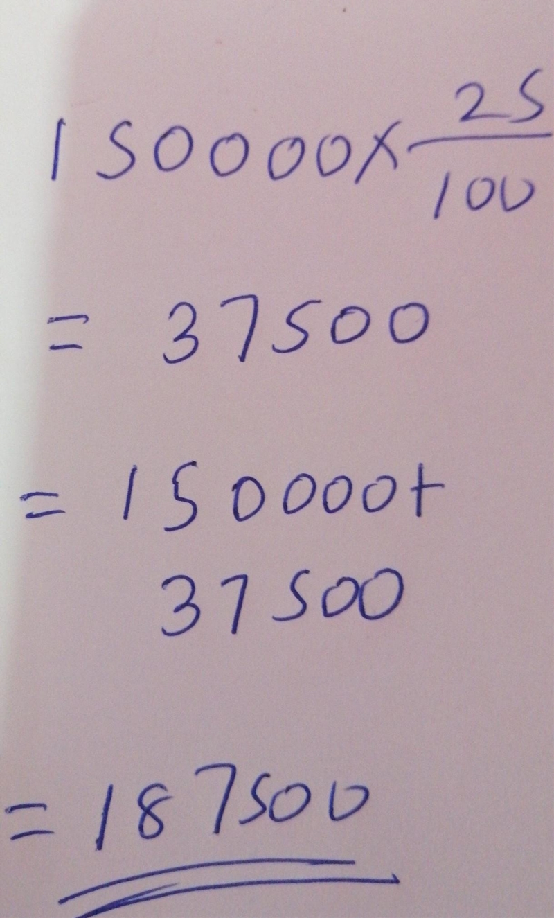 Fill in the missing number in this newspaper report: Houses cost £150000 one year-example-1