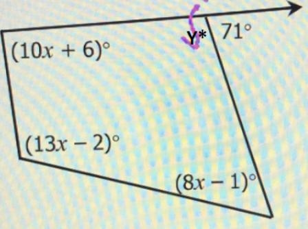 15. Solve for x. 71° (10x + 6) (13x - 2) (8x - 1)-example-1