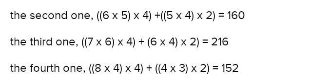 Which could be the dimensions of a rectangular prism whose surface area is greater-example-1