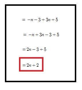 -n +(-3) + 3n +5 Help would be appreciated! Ueowbfkwjdbdbdjd-example-1