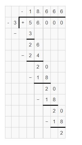 56 divide(4 + 3) – 10 =-example-1