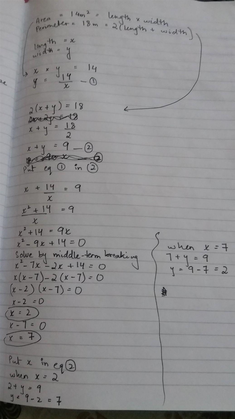 Mario is looking for the dimensions of the rectangular garden that has an area of-example-1