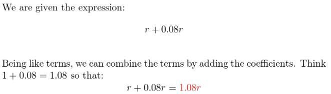 The cost of a new robotic toy after an 8% markup can be represented by the expression-example-1