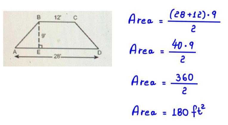 The side view of an attic is in the shape of an isosceles trapezoid, as shown in the-example-1