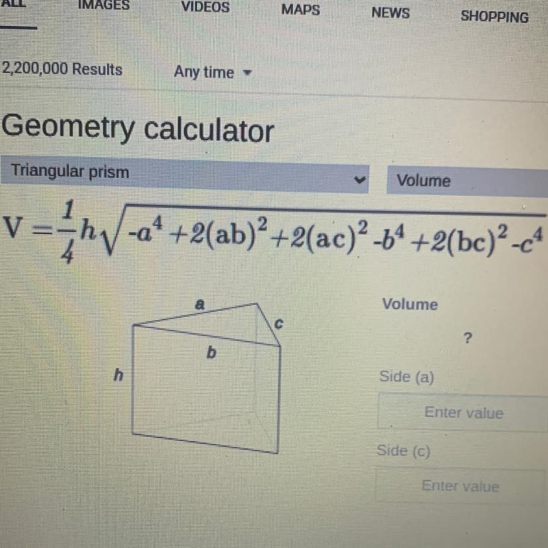 Find the volume of the triangular prism.​-example-1