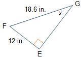 18.6 in Which is the best approximation for the measure of angle EGF? 32.8° 40.2 OOO-example-1