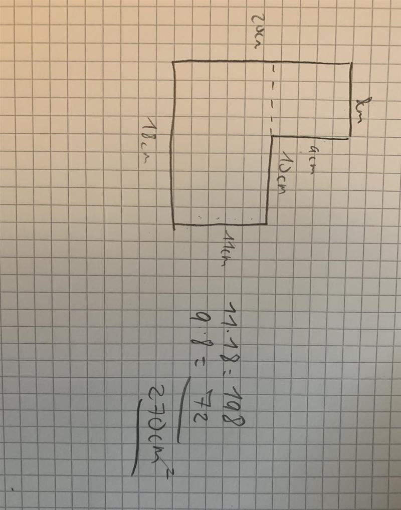 What is the area of the shape shown?-example-1