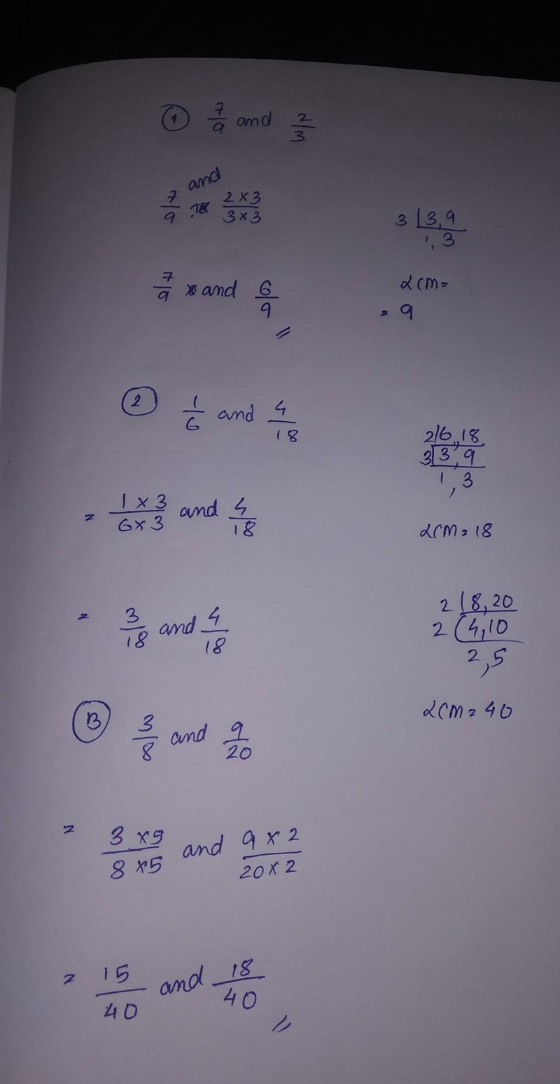 How do i turn all of these into equivalent fractions?-example-1