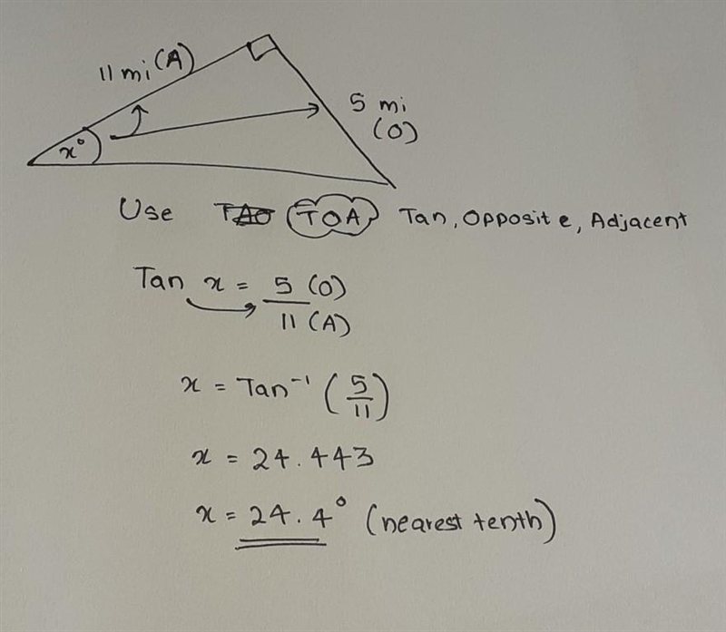 Find the missing angle. Round your answer to the nearest tenth. PLS HURRY.-example-1