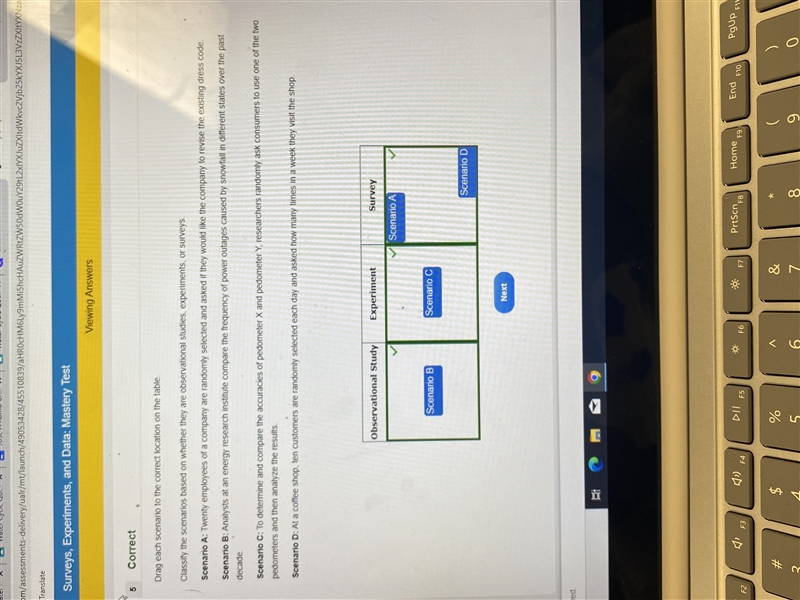 Drag each scenario to the correct location on the table. Classify the scenarios based-example-1