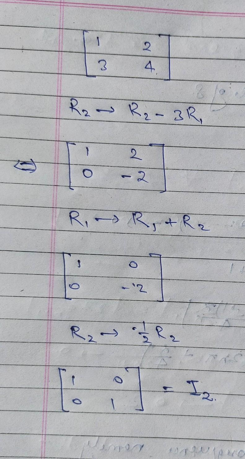 Use suitable transformation on \left[\begin{array}{ccc}1&2\\3&4\end{array-example-1