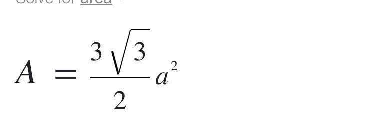 What is the area of a hexagon with each side equaling \frac{16\sqrt[]{3} }{3}-example-1