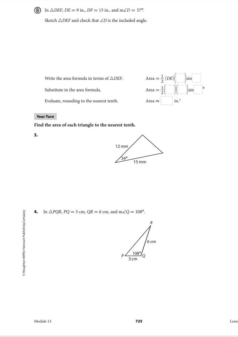 In APQR, PR = 23 mm, QR = 39 mm, and m/R = 163º.-example-3