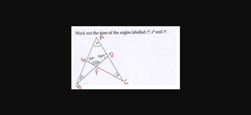 Work out the sizes of the ANGLES-example-1