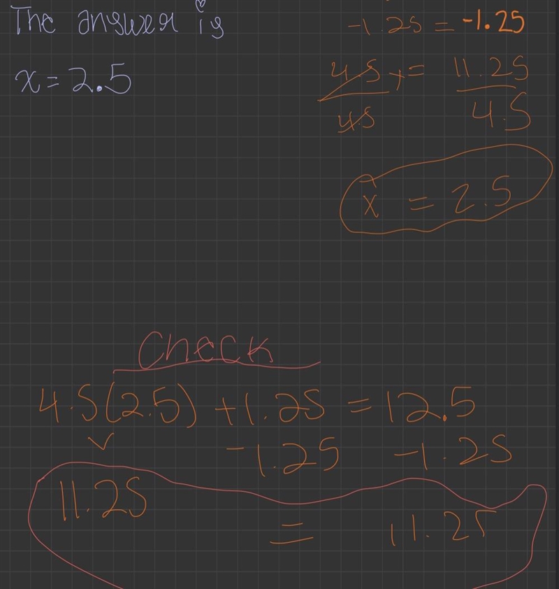 4.5x + 1.25=12.5 what is x?-example-1