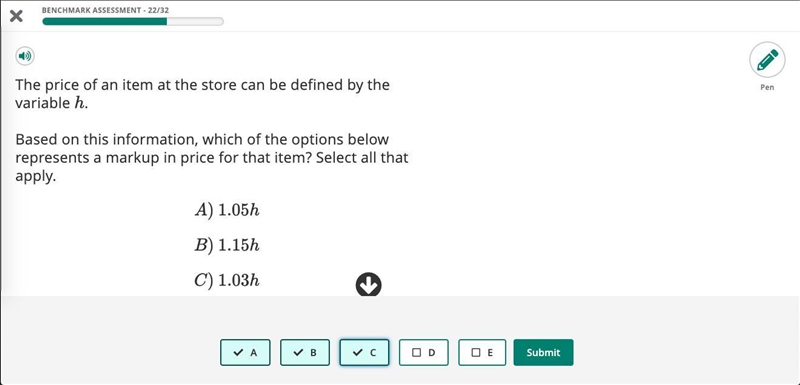 The price of an item at the store can be defined by the variable h. Based on this-example-1