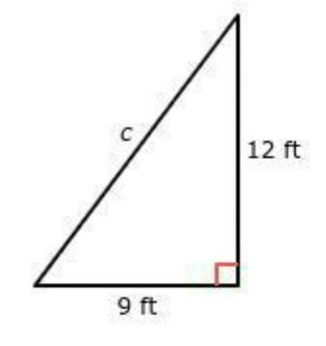 What is the length of the hypotenuse?-example-1