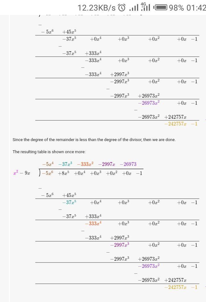 Determine f’s end behavior f(x)= -5x^6+8x^5-1/ x^2 -9-example-1