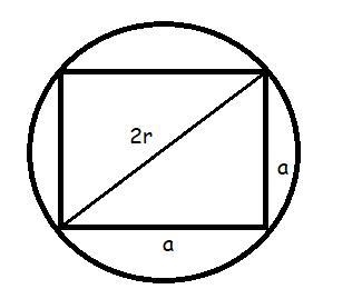 What is the biggest area of a quadrilateral you can fit in a circle that has a circumference-example-1