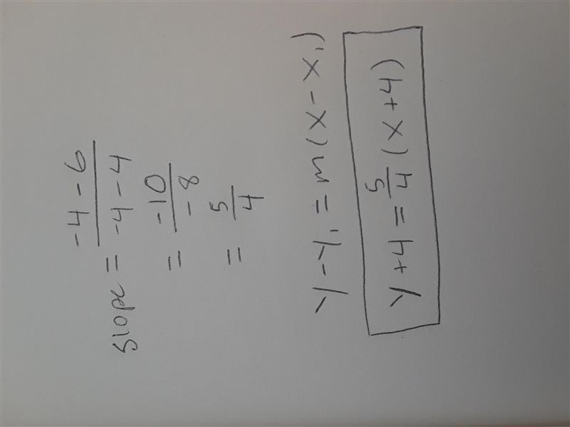 What is an equation of the line that passes through the points (−4,−4) and (4,6)?-example-1