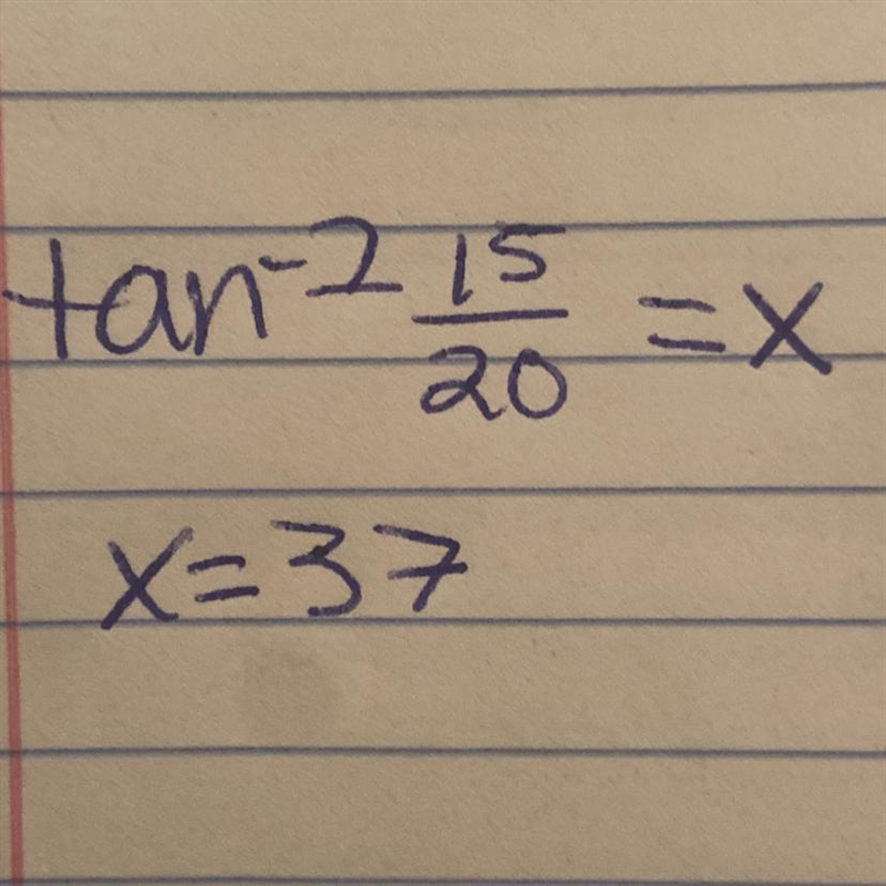 7. Find x, round to nearest degree. A 15 xo 20 B.-example-1