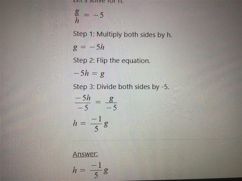 G(n) = 1 + 3 h(n) = -n -1 Find: (g/h)(-5)-example-5