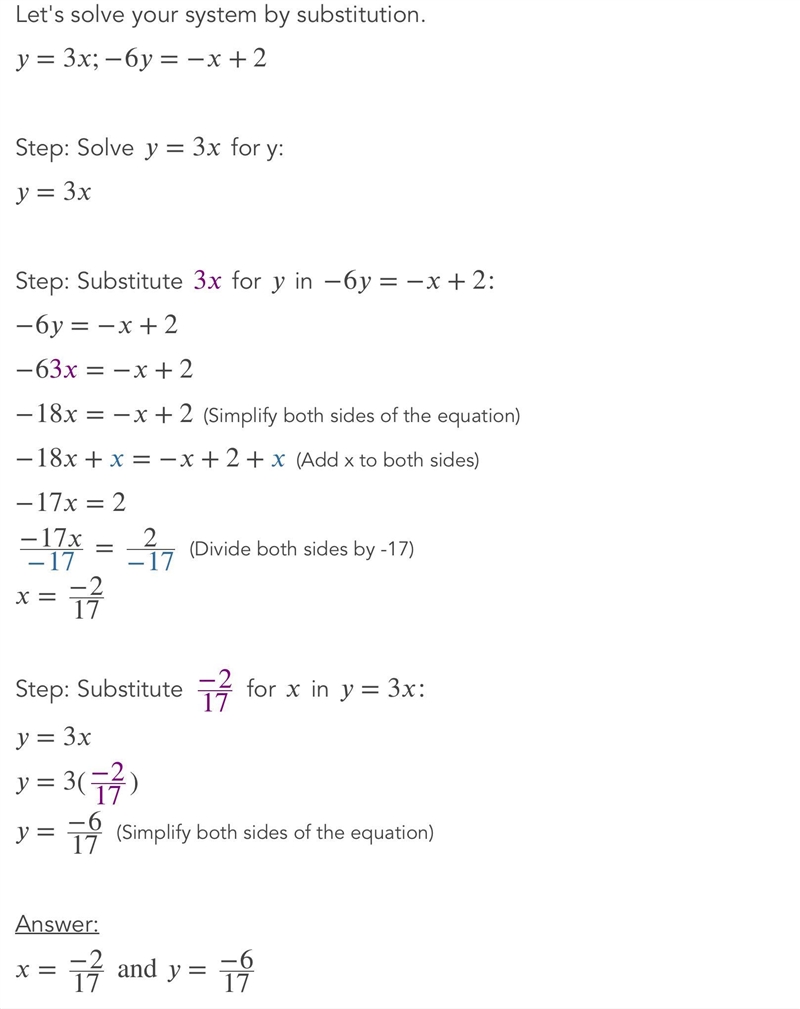 Y= 3x – 6 y = -x + 2 Plot two lines by clicking the graph.-example-2