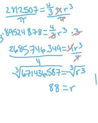 What is the radius of a hemisphere with a volume of 281,250 7 cm3?-example-1