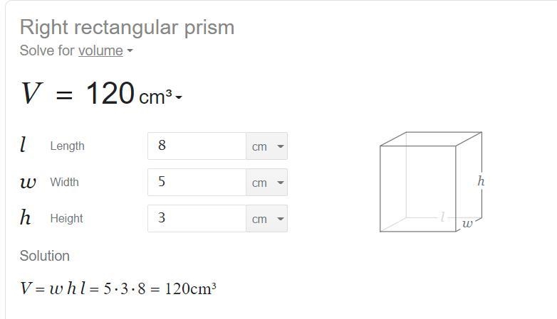 15. What is the volume of a rectangular prism with a length 8 cm, width 5 cm and height-example-1