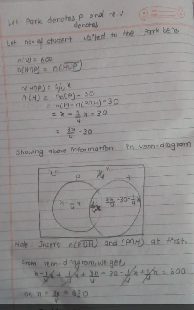 Help me!!! ln a certain clusters of school of 600 student the student can visit helu-example-1