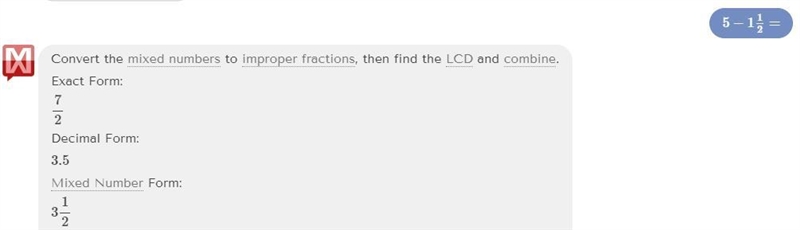 Solve the equation 5= w + 1 1/2 PLS I NEED HELP a 3 b 3.5 c 4 d 4.5-example-1