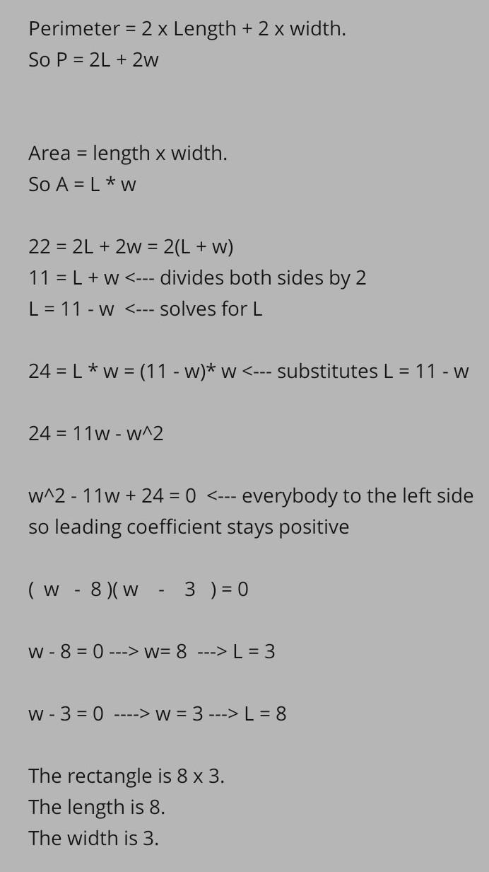 Find the dimensions of a rectangle whose area is 21 square meters and has the sides-example-1