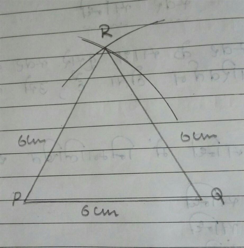 Construct independent equilateral triangle PQR ​-example-1