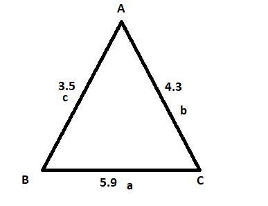 List the angles of the triangle in order from smallest to largest. In triangle Upper-example-1