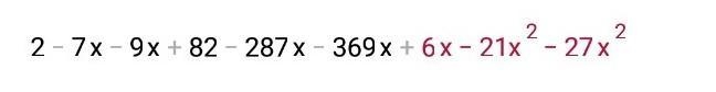 Which is the product of (1 +41+3x) (2 - 7x–9x)?​-example-2