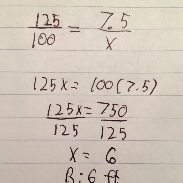 4. The water level in a swimming pool increased by 25% to 7.5 feet. What was the original-example-1