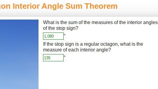 What is the sum of the measures of the interior angles of the stop signIf the stop-example-1